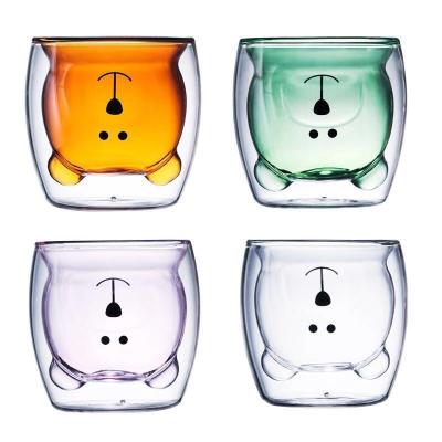 Chine Verrerie résistante à la chaleur en verre de double mur avec du CE 380ml de Cat Design à la mode à vendre