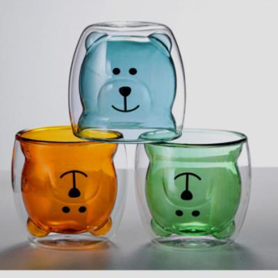 Chine Verrerie résistante à la chaleur en verre de double mur avec du CE 380ml de Cat Design à la mode à vendre