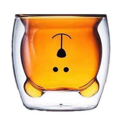 Chine Verrerie résistante à la chaleur en verre de double mur avec du CE 380ml de Cat Design à la mode à vendre