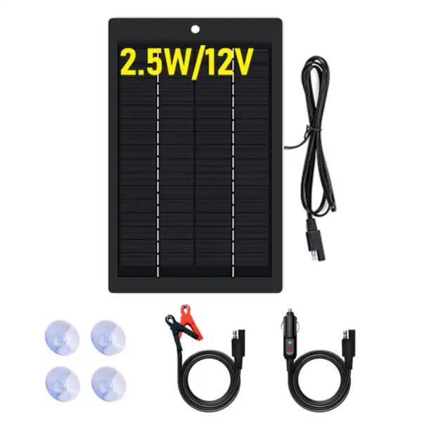 Quality 5W Solar Battery Charger Panel Kit Monocrystalline Portable For Car for sale