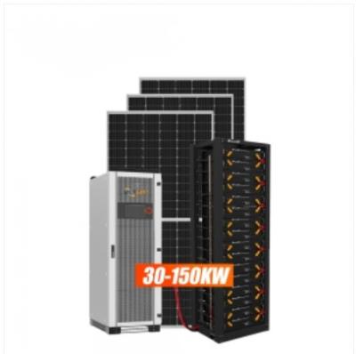 China 30KW 50KW 100KW Sistema de energía solar fuera de la red/híbrido para uso comercial e industrial en venta