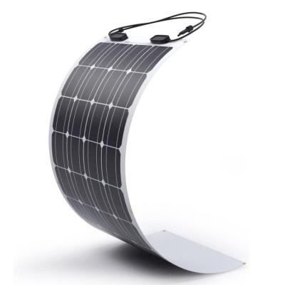 China Marine RV Thin 100w Flexible Solar Panel Cell IP68 Waterproof ODM for sale