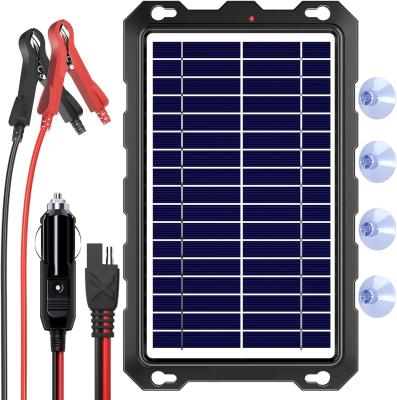 China 7.5W Portable Rv Solar Battery Charger Solar Car Battery Maintainer 12V for sale