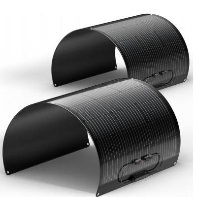 China Painel solar flexível de fibra de vidro Celular de filme fino 100 Watt Para RV à venda