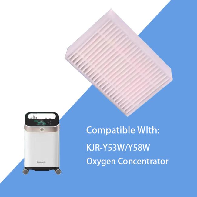 Kangjuren kJR-Y53w Y58w oxygen concentrator replacement air filter front view