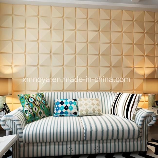 Acoustic Insulation Textured 3D Wall Panel for Sofa Background Decorative