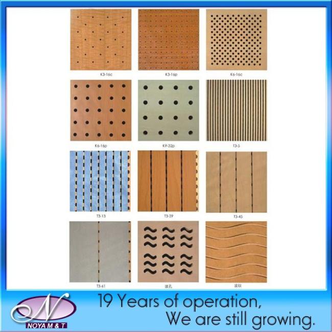 Sound Absorbent Acoustic Ceiling Wooden Board / Panel