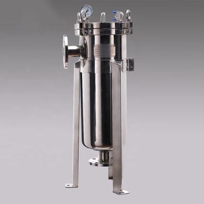 中国 単一のステンレス鋼の水フィルター バッグ ハウジング高速 12 バール圧力 販売のため