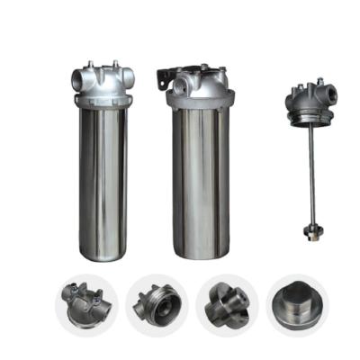China Stainless Steel SS304 316 Single Water Cartridge Filter Housing For Water Treatment Machinery à venda