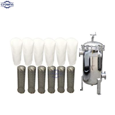China Stainless steel filter housing Bacteria Removed Water Purifier Filter equipped with 10 micron filter cartridge/bag for sale