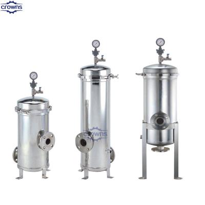 China Industrial Filtration System Stainless Steel Multi Bag Filter House Cartridges Stainless Steel Water Filter Vessel for sale