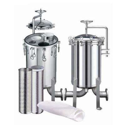 China Food Industry Hygienic Stainless Steel Duplex Filter Housing For Water Beverage Juice for sale