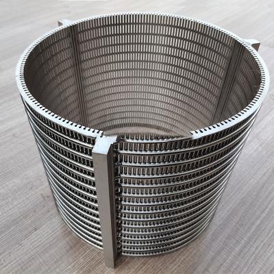 China Clasificación de filtro 27%-80% Película de alambre de cuña con anchura de 0,5 m a 2,0 m en acero inoxidable en venta