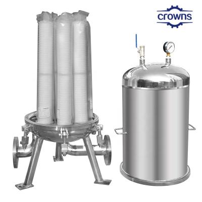 China Filtration Precision 5um Multi Cartridge Filter Housing for Max. Temperature 200°F for sale