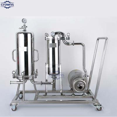 China Factory Supply Stainless Steel Multi Cartridge Filter Housing Industrial Plum Rice Milk Wine Filtration Equipment à venda