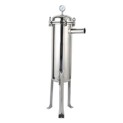 China Stainless Steel Vertical Style Industrial Flowline Bag Filter Housing Waste Water Treatment Equipment à venda