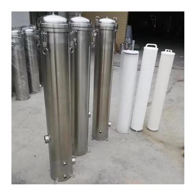 Chine 30-1000t/h High Flow Pleated Cartridge Filter For Food And Beverage Industry Filtration à vendre
