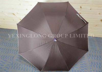 China Pontas de metal incorporadas curvadas do presente do guarda-chuva do punho de Brown plástico de pouco peso à venda