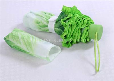 Chine Haut parapluie de chou de simulation de forme de pluie de parapluies de couleur unique végétale de jade à vendre