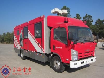 China Tres vehículo del fuego de motor de gas del compresor de aire de los asientos 15KW con el chasis de ISUZU en venta