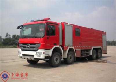 China Drehbares Antriebs-Schaum-Löschfahrzeug-rote Druckacht Zylinder-Maschine des Fahrerhaus-6x4 zu verkaufen