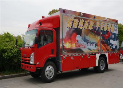 China Two Seats Commercial Fire Trucks Japanese Chassis With 13 Sets Communication Modules for sale
