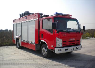 China los chasis 4x2 260 l/min fluyen coche de bomberos ligero del petrolero de la lámpara del halógeno del coche de bomberos en venta