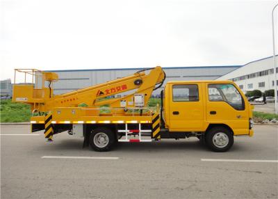 China 360º Rotation 14m Telescopic Boom Aerial Work Platform Truck with  Two Row Cab for sale