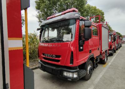 China IVECO Chassis Water and Foam Tanker Fire Truck with Two Rows Cab 6 Seats for sale