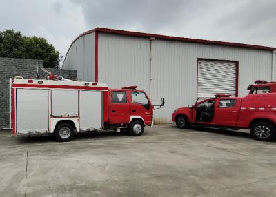 China Small-sized light Duty 3500 Litre Foam Tanker Fire Trucks with 30L/S Pump for sale
