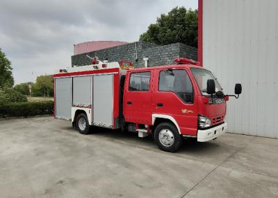 China 191HP 3500 Litres Liquid Foam Fire Truck with Six Seats Cab 24L/s Monitor for sale