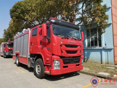 China Double Cabin 4×2 Drive Foam Firefighting Truck Wireless Remote Control Monitor for sale