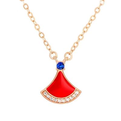 China GZ New Design Fashion Women  Ginkgo biloba  Gold Pendant Necklaces jewelry 2021 for sale
