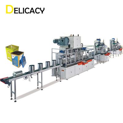 China 18L Rectangular Square Oil Tin Making Machine 30CPM For Paint Can Production for sale