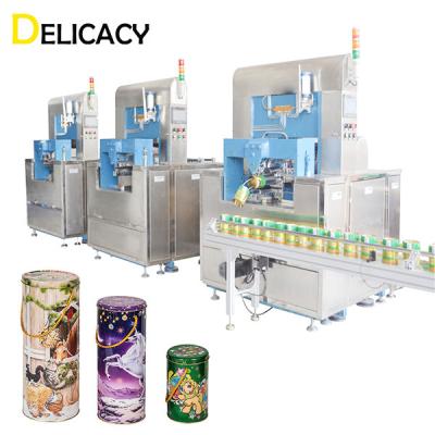 China Máquina de costura automática de fechamento de latas para fabricação de latas de biscoitos à venda