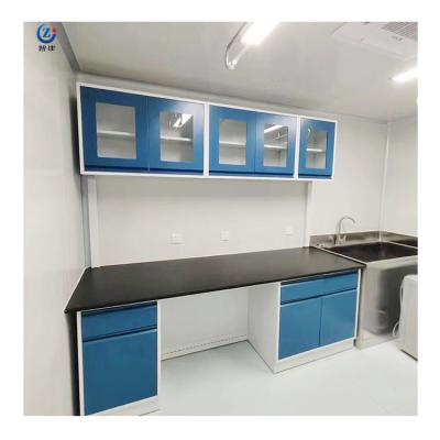China Customizable Lab Wall Bench Furniture W750*H850mm Chemical Resistant for sale