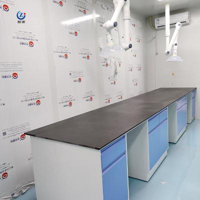 China Estación de trabajo de laboratorio moderna banco de pared montada isla de escritorio para pruebas en venta
