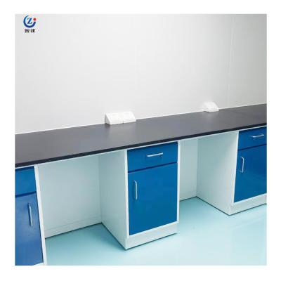 China Space Saving Lab Wall Bench Stainless Steel Island Work Station Customized for sale