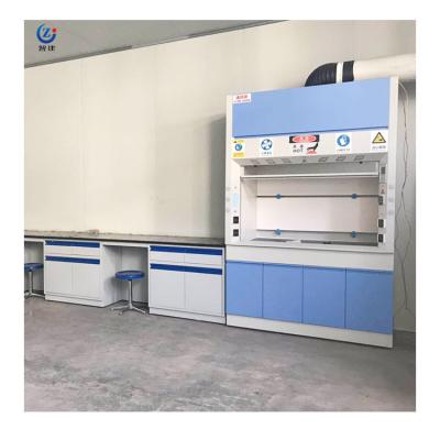 China Corrosion Resistant Steel Fume Hood Low Noise Level Phenolic Resin Table Top for sale