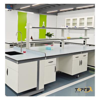 China Techo de trabajo de laboratorio cerámico resistente al calor, escritorio de laboratorio pulido antiácido en venta