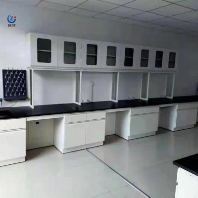 China Banco de la isla de laboratorio ISO 85cm Estación de trabajo de pared resistente a productos químicos en venta