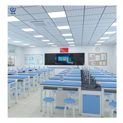 China Science Chemistry Lab Furniture Table Anti Alkali With Epoxy Resin Countertop for sale