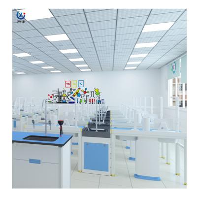 China Explosionproof Biology Lab Table , Blue Anti Corrosion Student Lab Furniture for sale
