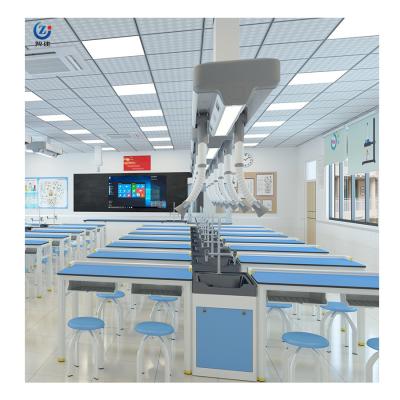 China Alkali Resistant Physics Laboratory Furniture , Square Lab Bench Furniture for sale