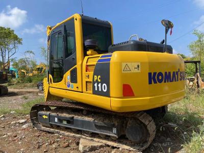 China Equipamento de escavadeira usada Komatsu PC110 Excavadoras hidráulicas usadas com balde de 0,48m3 à venda
