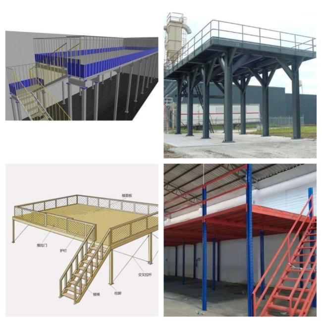 Strong Load Capacity Steel Structure Platform Mezzanine Floor Racking Shelf Rack Shelves for Warehouse Office