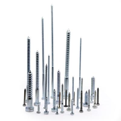 China Carbon steel Wood screws for sale