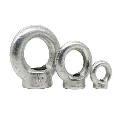 China Carbon steel  Ring Shape Lifting Eye Threaded Nut for sale