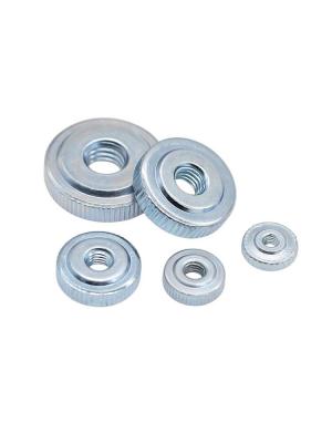 China Carbon steel Round Knurled Thumb Nuts Conector Lock Adjusting Nuts for sale