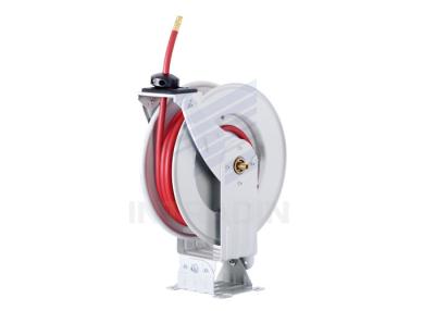 China Air Hose Reel / Power Coated Steel Water Automatic Hose Reel 110 Degree Swivel Base for sale